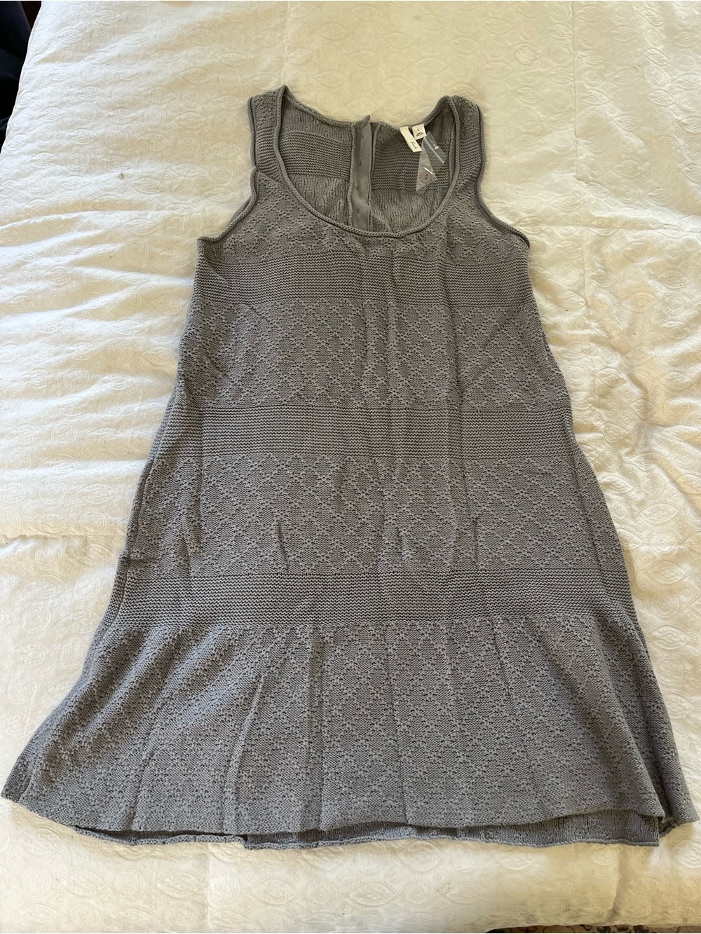 NWT: Frenchi Gray Sleeveless Knit Dress size large